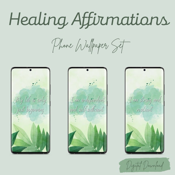 Positive Affirmation Art - Good Vibes Wallpaper - Mental Health Affirmations - Positive Energy Art - Phone Wallpaper - Digital Download