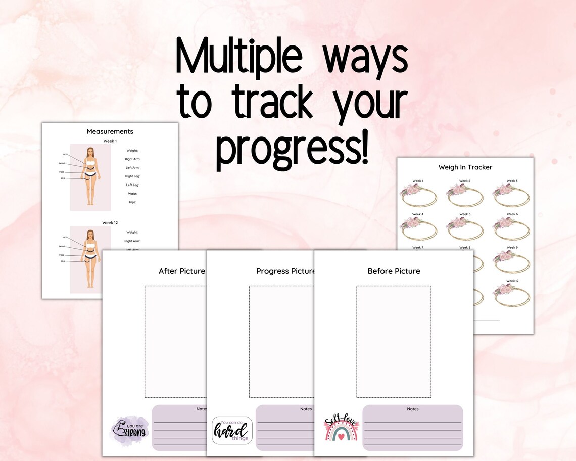 Weight Loss Planner Meal Planner Workout Planner Weight Loss Journal ...