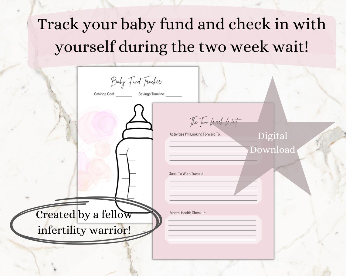 Printable IVF Planner, Infertility Treatment Planner, Fertility Planner ...