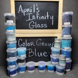 Crushed Glass, BLUE REGULAR SIZE, Glass Resin Jewelry, Resin Art Materials, Glass Glitter, Glass Chips, Irregular Small Chips, NailArt