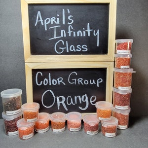 Crushed Glass, ORANGE REGULAR SIZE, Glass Resin Jewelry, Resin Art Materials, Glass Glitter, Glass Chips, Irregular Small Chips, NailArt
