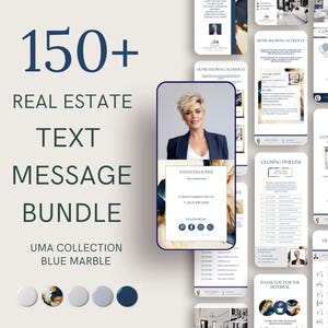 150+ Real Estate Text Message Templates: Canva Realtor Marketing (Digital Download)