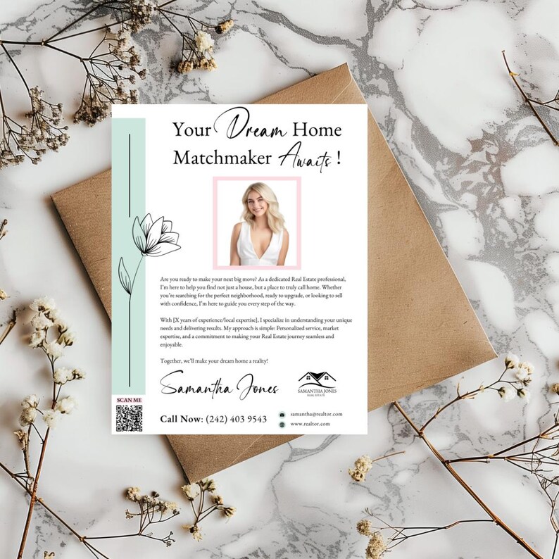 Real Estate Agent Introduction Flyer: Spring Prospecting (canva ...
