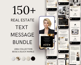 Real Estate Text Templates: Realtor Mobile Marketing Kit (Canva)