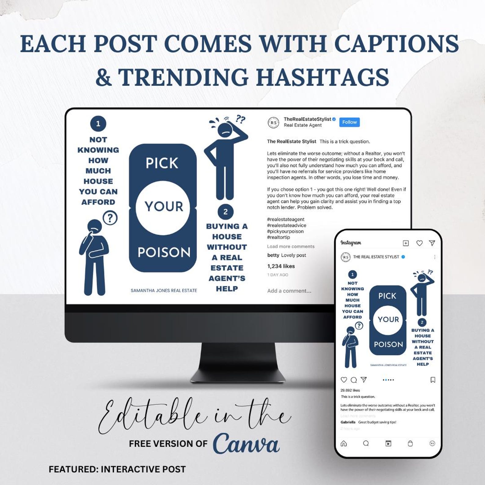 May 2025 Real Estate Social Media Templates: Canva Realtor Posts - Etsy
