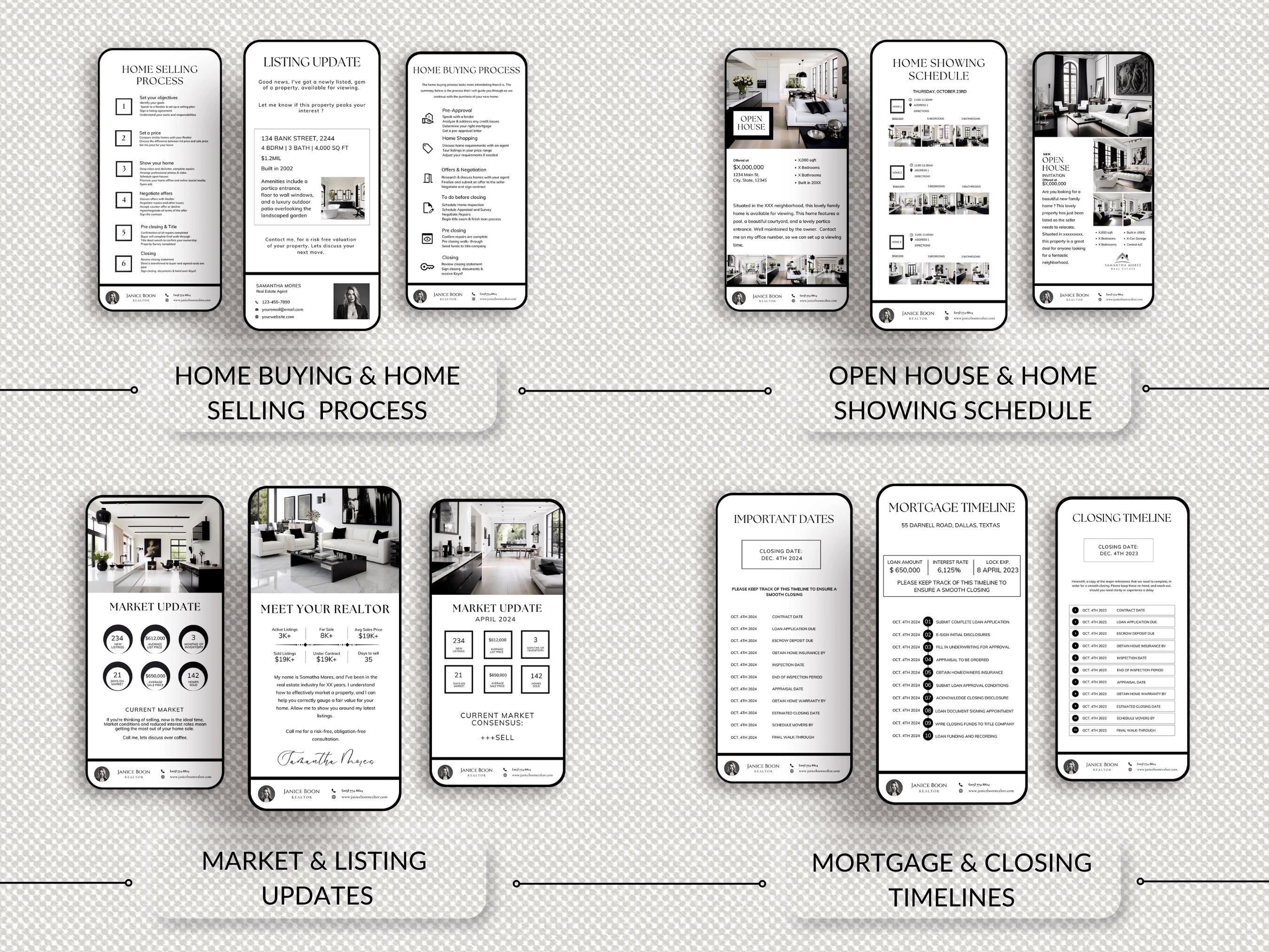 Real Estate Text Message Templates 150+ Agent Marketing (canva) Etsy