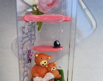 Juvie jumping spider enclosures, 3.75x2.5x2 decorated. Creative Spoods