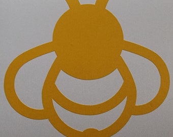 Bee decal/bumper sticker. Vinyl decal. Removable vinyl decal. 3x3