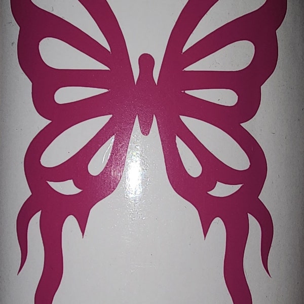 Butterfly decal/bumper sticker. Vinyl decal. Removable vinyl decal. 3x3(approx)