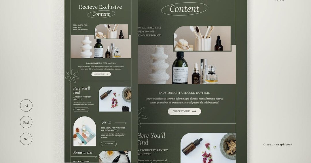 Newsletter Template Adobe Photoshop Adobe Illustrator Xd Newsletter ...