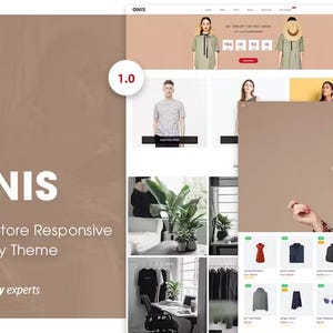 May include: A website screenshot showcasing the ONIS Multi Store Responsive Shopify Theme. The website features a variety of products, including clothing, accessories, and home goods. The theme is designed to be user-friendly and easy to navigate, with a clean and modern design.