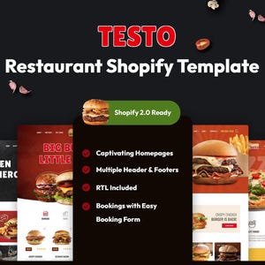 Delicieux - Cafe Restaurant & Fast Food Shopify Theme
