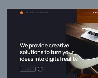 Responsive agency website template