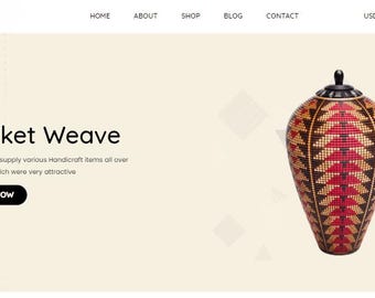 Artisan Shop Shopify Theme - Small Business Website Template - Aesthetic Maker Portfolio - Clean Handmade Jewelry & Decor Design