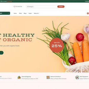 Organic Food WooCommerce Theme
