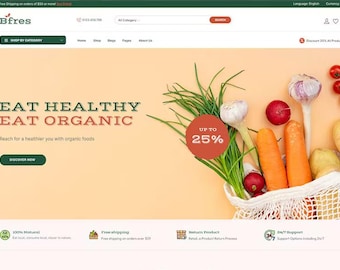 Organic Food WooCommerce Theme