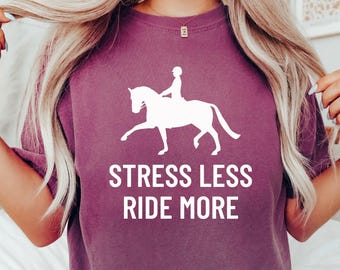 T-shirt paard, comfortkleuren, grappig paardshirt, T-shirt paard, shirt paardrijden, shirt paardenliefhebber, cadeau paard, shirt paardrijden