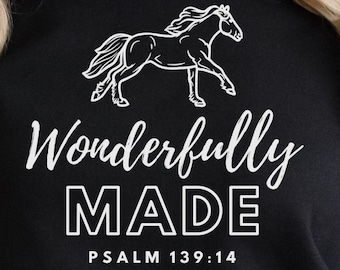 Christian Horse Sweatshirt for Christian Horse Girl Gift for Horse Friend Birthday Gift for Cowgirl Equestrian Sweatshirt for Horse Rider