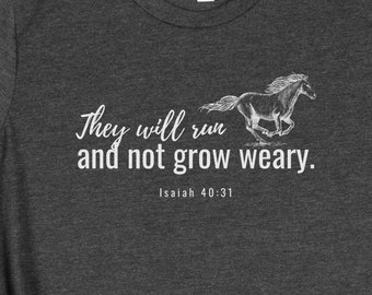 Horse Shirts, Christian Horse T-Shirt, Horse Tee, Horse Barn Shirts, Bible Verse Horse Shirt, Bible Verse Shirt, Horse Quotes Shirt