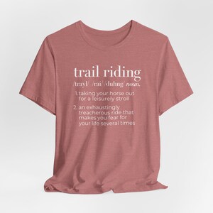 Horse Riding Shirt Trail Riding Horse T-Shirt for Women Horse Birthday Gift for Horse Girl T-Shirt for Equestrian Barn Shirt for Horse Rider image 4