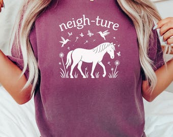 Horse Shirt, Funny Horse Shirt, Comfort Colors, Cute Horse Shirt, Horse T Shirt, Horse Shirt, Horse Lover Shirt, Horse, Western Horse Shirt