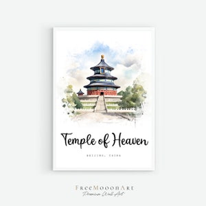 Temple of Heaven Beijing Print: China Travel Poster