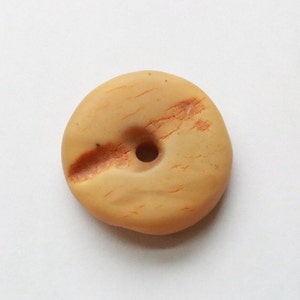Pingente de âmbar báltico rosquinha de caramelo cru natural unissex