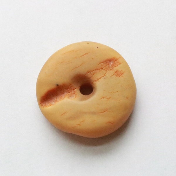 Baltic Amber Pendant Butterscotch Donut Raw Natural Unisex