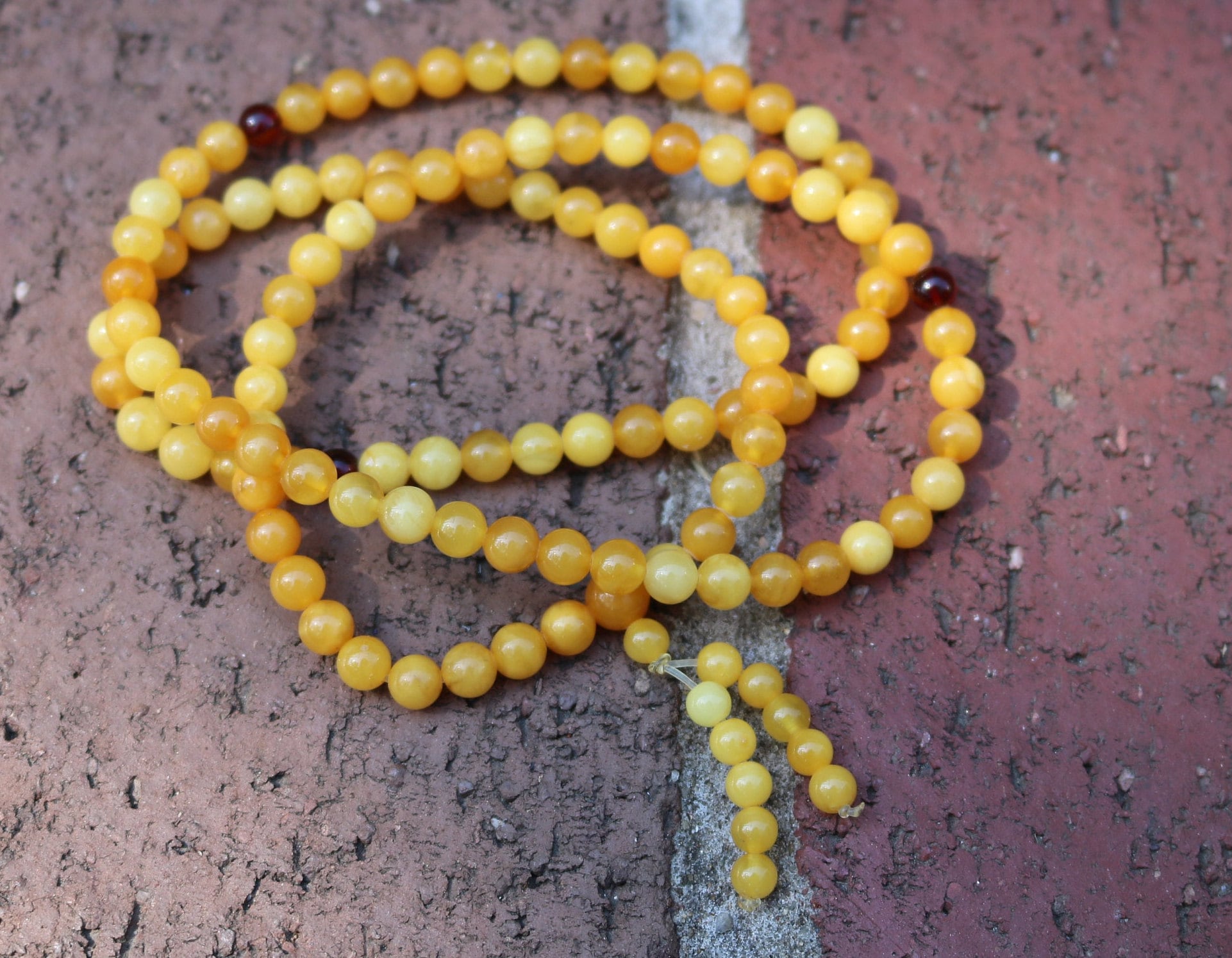 Mala Beads Butterscotch Baltic Amber Prayer Religious mm
