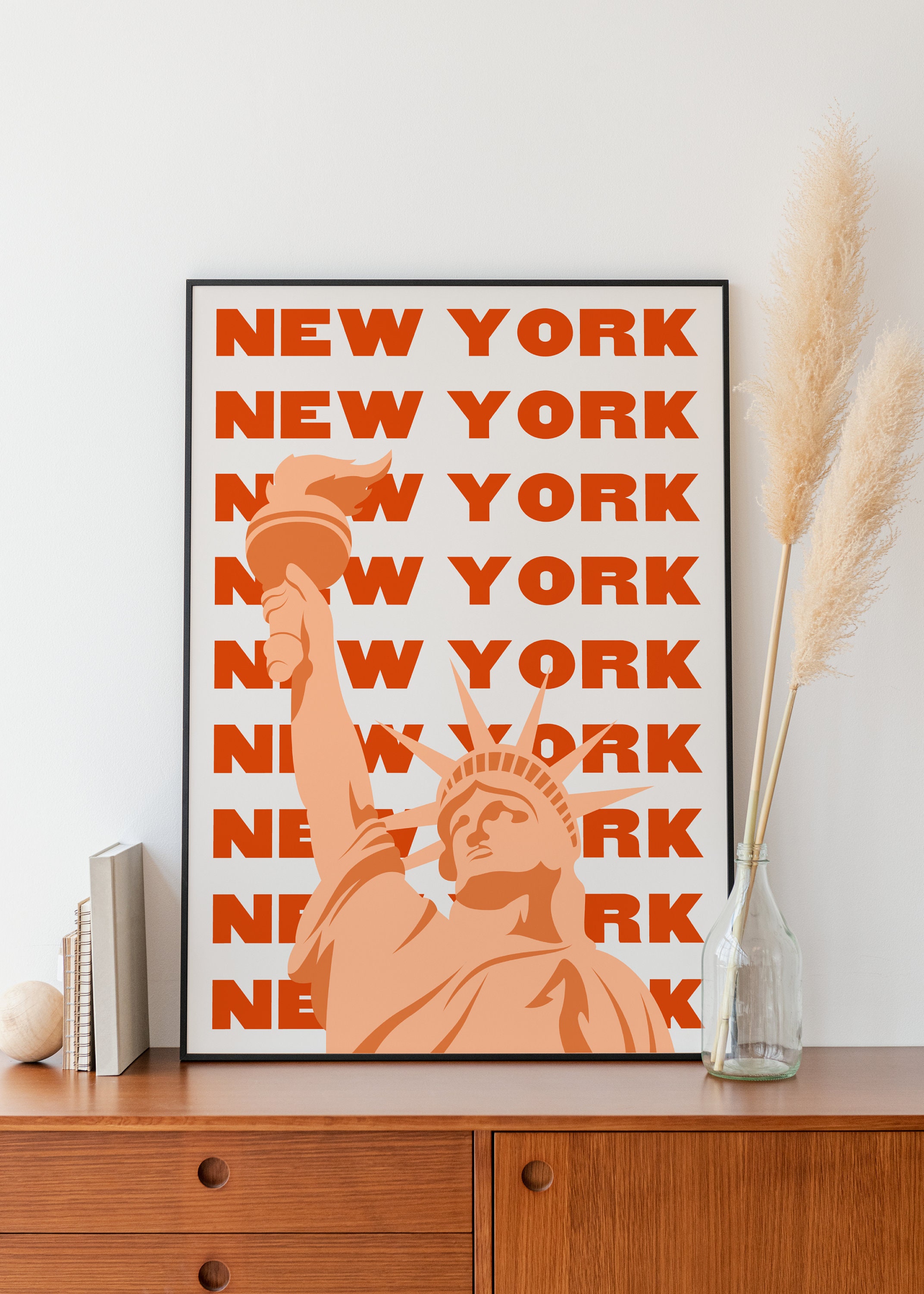 New York City Print, Digital Art, NYC Print, New York Poster, Cute
