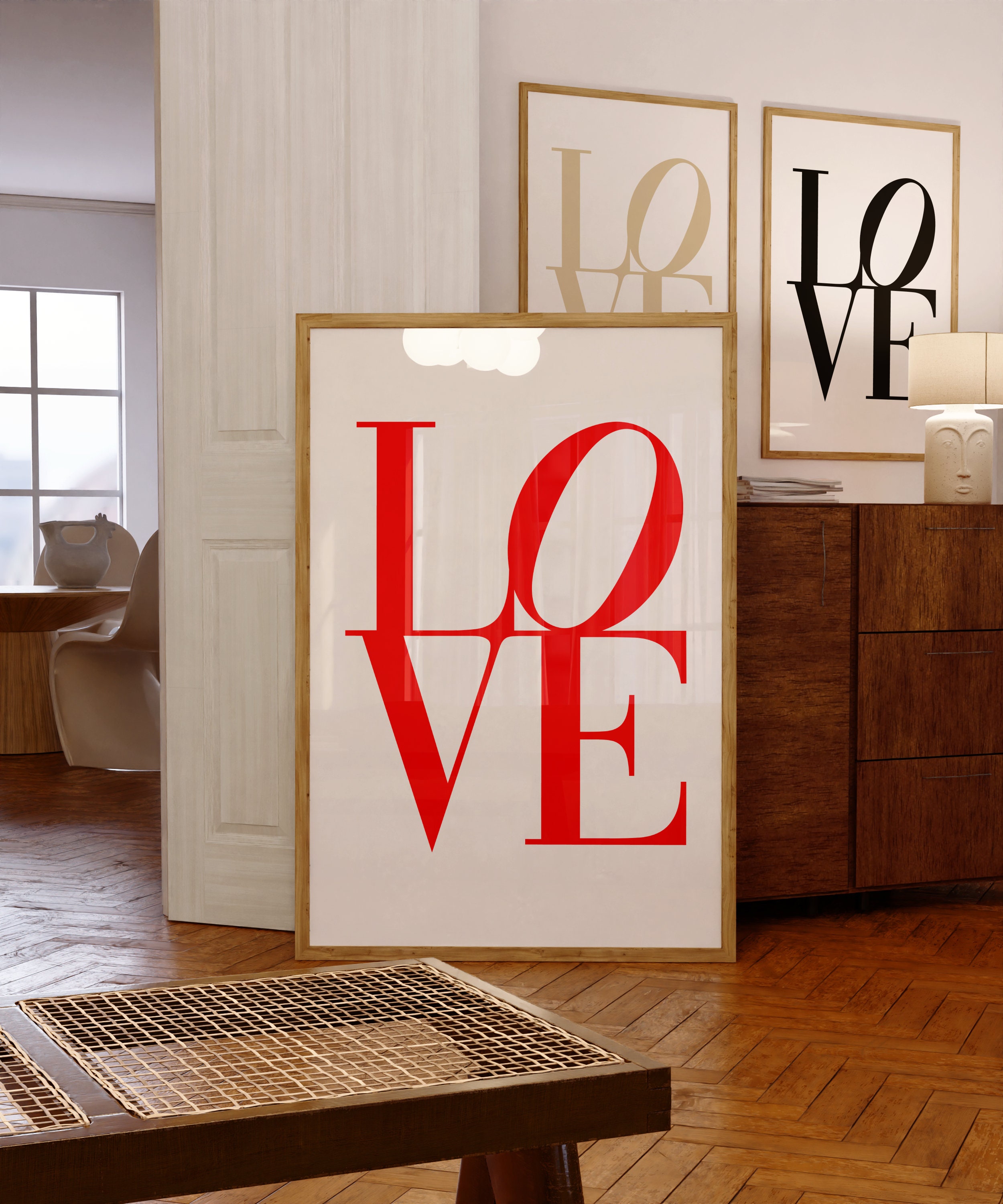 Love Printable Wall Art, LOVE, Classic Love Word, Love Modern Wall ...