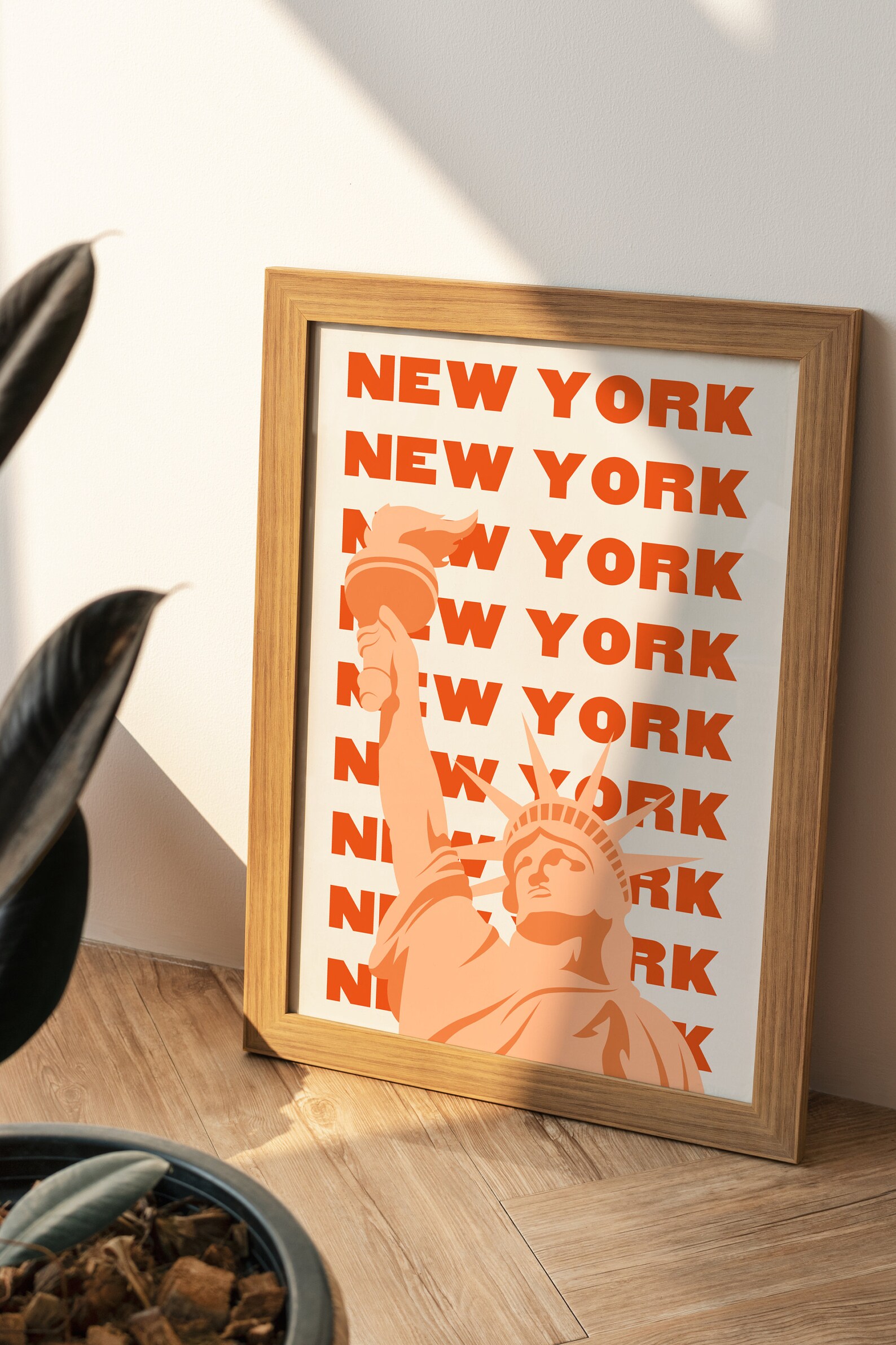 New York City Print, Digital Art, NYC Print, New York Poster, Cute