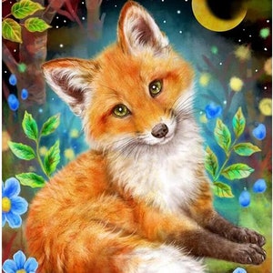 PDF Fox Cross Stitch Pattern Wild Animal Cross Stitch Pattern Nature Cross  Stitch Pattern Fox Diamond Painting 