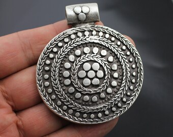 Authantic pendant, Big round pendant, High quality pendant, Symbol pendant, Boho pendant, Ethnic pendant, Necklace pendant,Brass pendant,P19