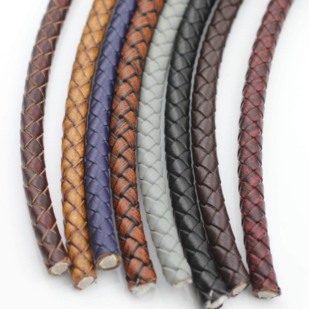 1 M Braided Leather, 6mm Bolo Cord Round Braided Leather, Strap