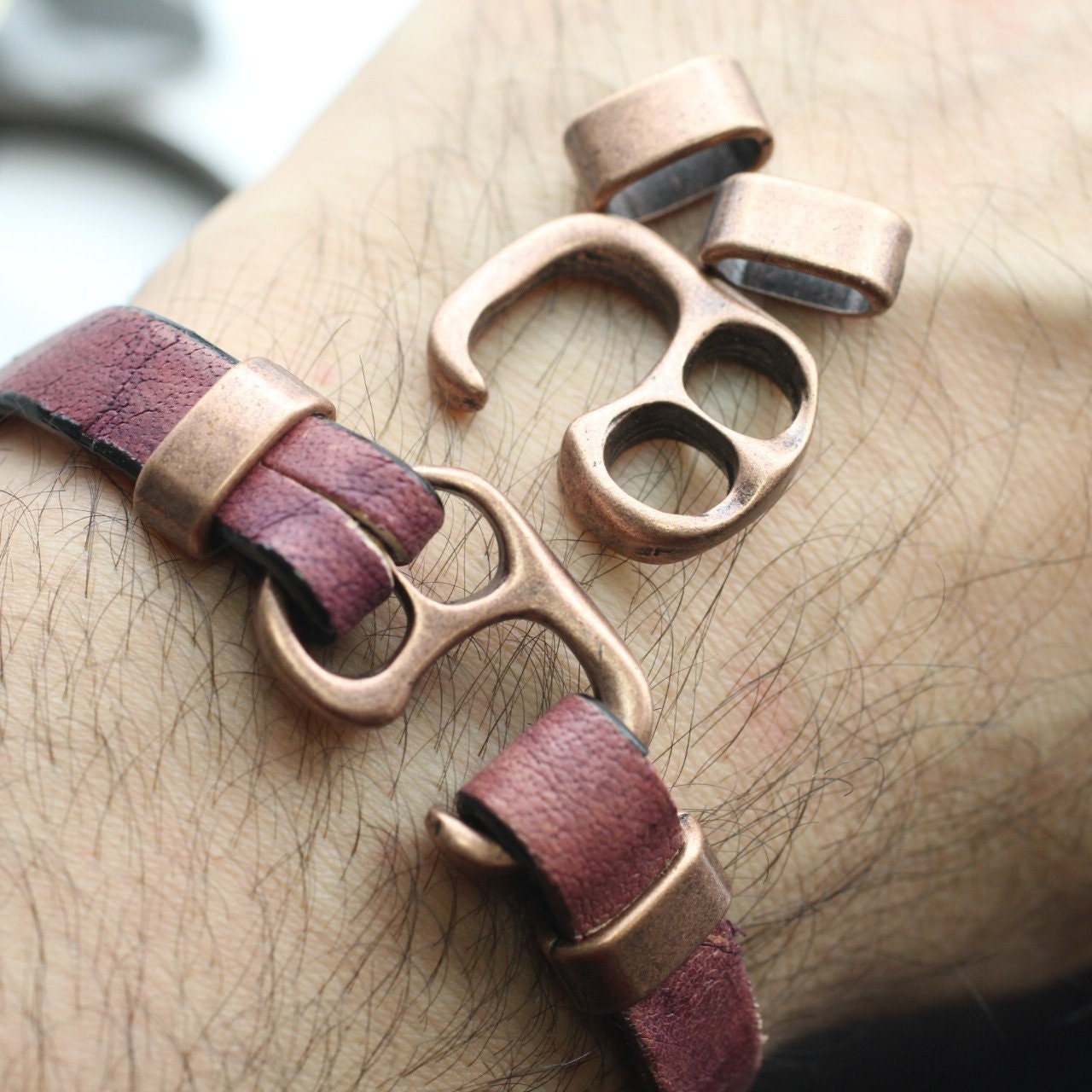Buy 5 Sets Clasp for Leather Bracelet, Bracelet Hook Clasp, With 2