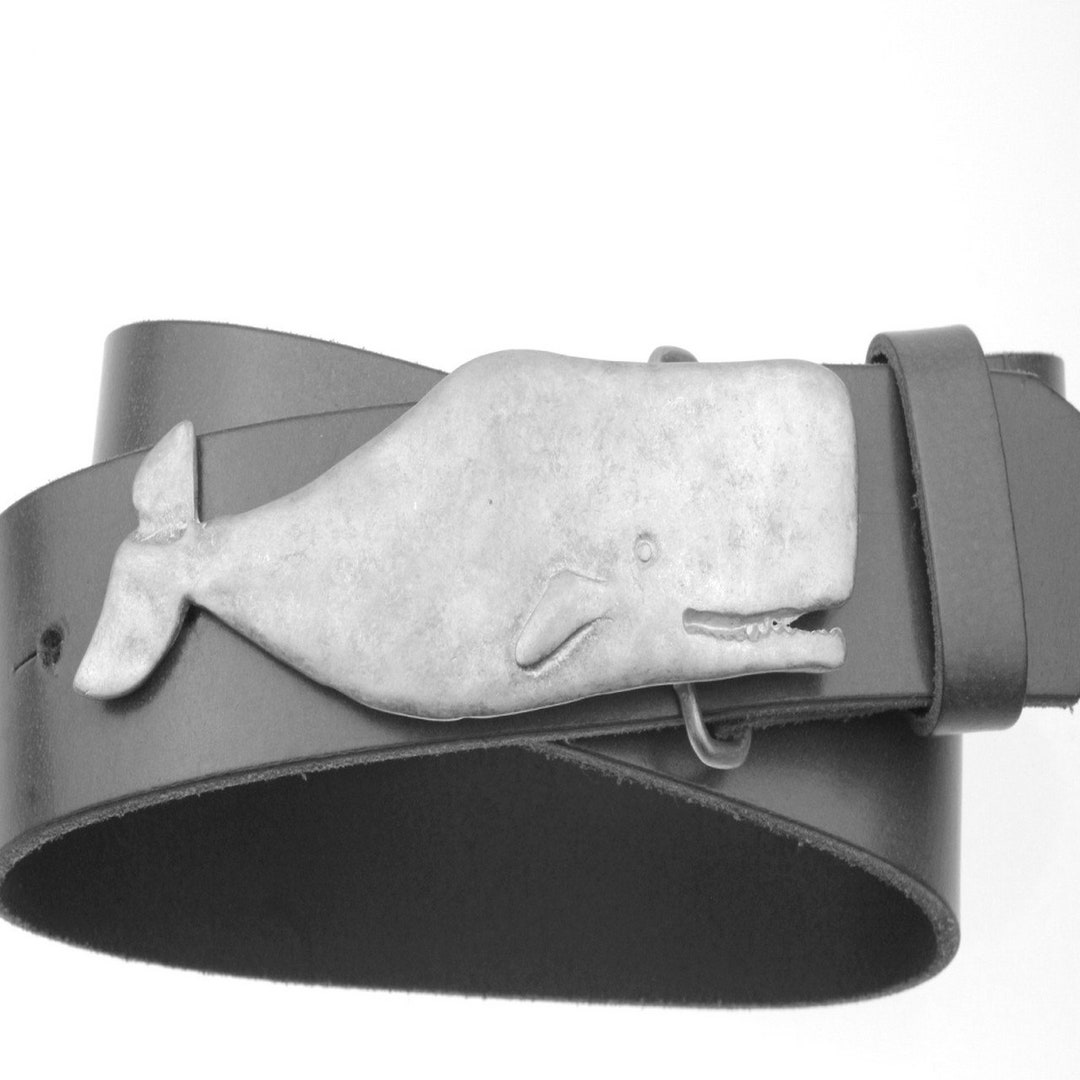 Moby Dick Whale Belt Buckle, Sperm Whale Belt Buckle, Animal Belt