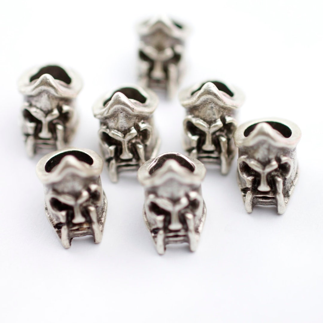 10 Warrior Helmet Beads Helmet Beads Large Hole Beads for Etsy