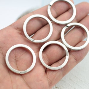 50pcs 20mm Split Key Ring Split Rings Round Keyring Double Loops Key Rings  Key Chain Ring Split Keyrings Findings 