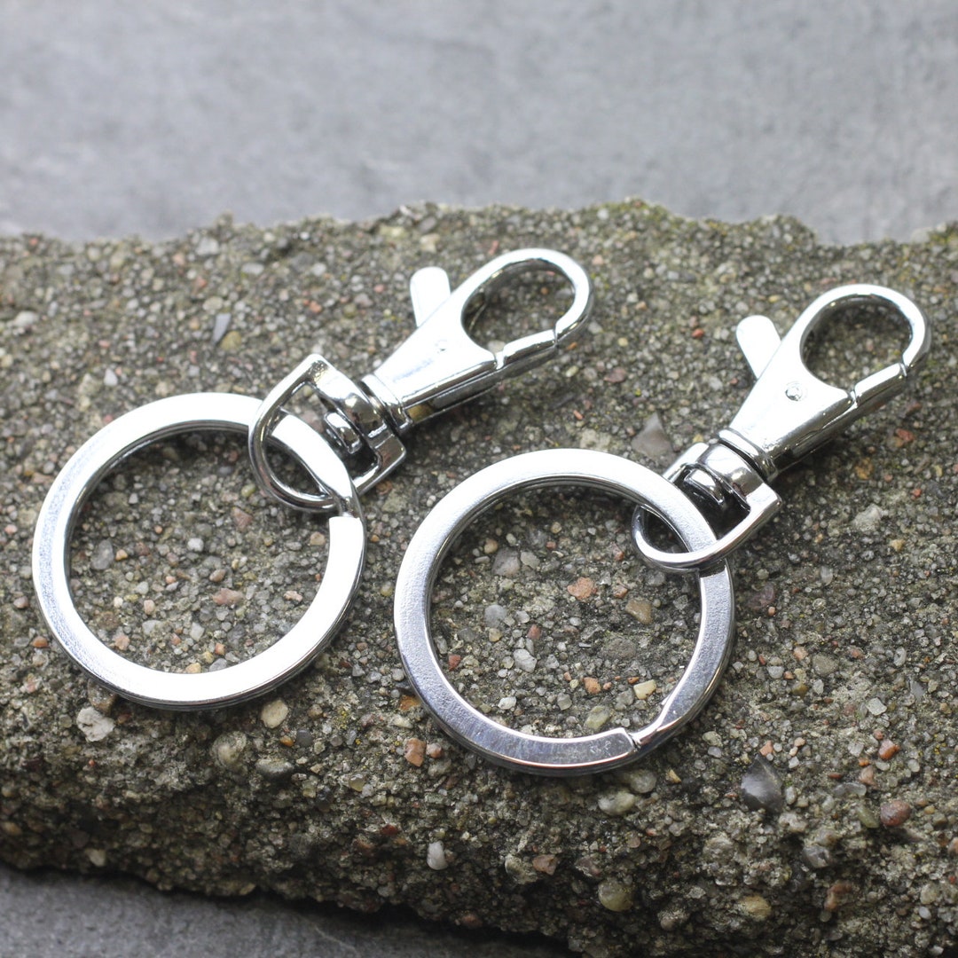 1 Swivel Lobster Clasps, Jewelry Clasps, Rhodium Imitation Clasps