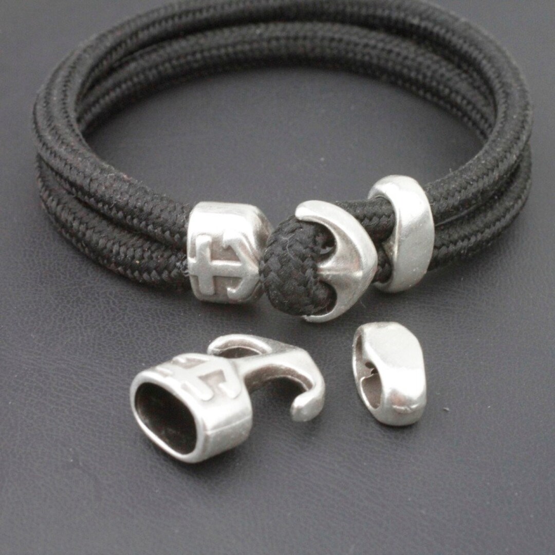 5 Sets Anchor Bracelet Clasps, Hook Clasp, Clasp for Leather Bracelet