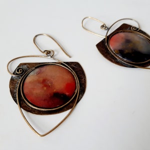 Statement Ohrringe aus Resin