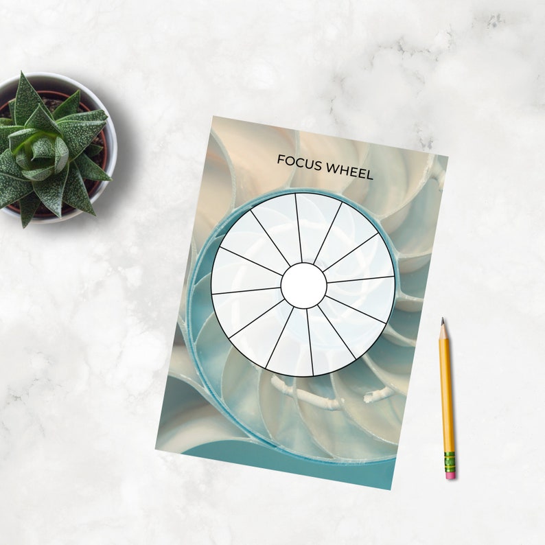 Abraham Hicks Printable Focus Wheel Template for Powerful - Etsy