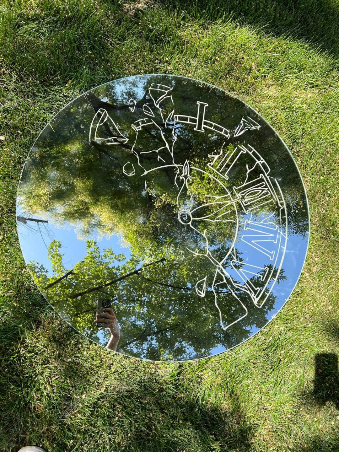 Engraved Mirror Broken Watch Etsy