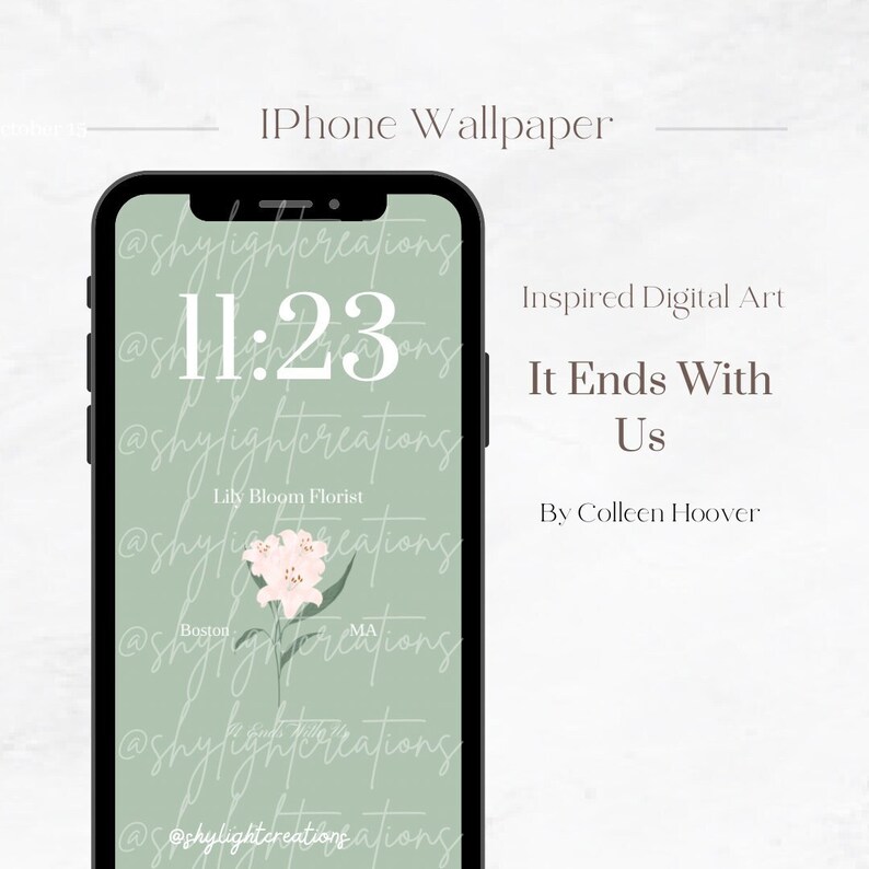 Lily Bloom Florist Bostonma it Ends With Us by Colleen Etsy