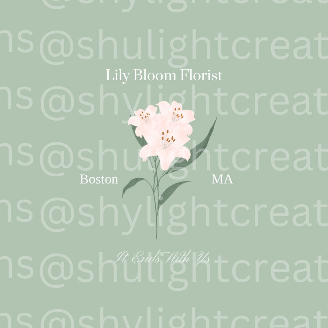 Lily Bloom Florist Bostonma it Ends With Us by Colleen Etsy