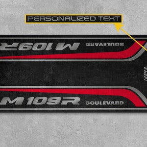 Garage Mat Design for Boulevard M109R Motorcycle Mat Personalized Display Showroom Floor Pit Mat Non-Slip and Washable image 5