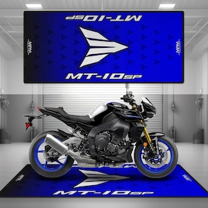 Garage Mat Design for MT-10SP Motorcycle Mat Personalized Display Showroom Floor Pit Mat Non-Slip and Washable