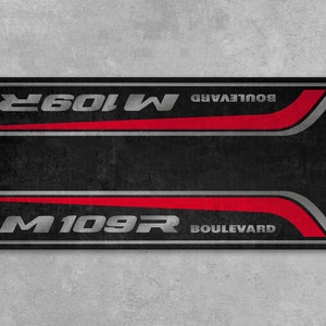 Garage Mat Design for Boulevard M109R Motorcycle Mat Personalized Display Showroom Floor Pit Mat Non-Slip and Washable image 4