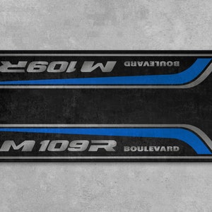 Garage Mat Design for Boulevard M109R Motorcycle Mat Personalized Display Showroom Floor Pit Mat Non-Slip and Washable image 8